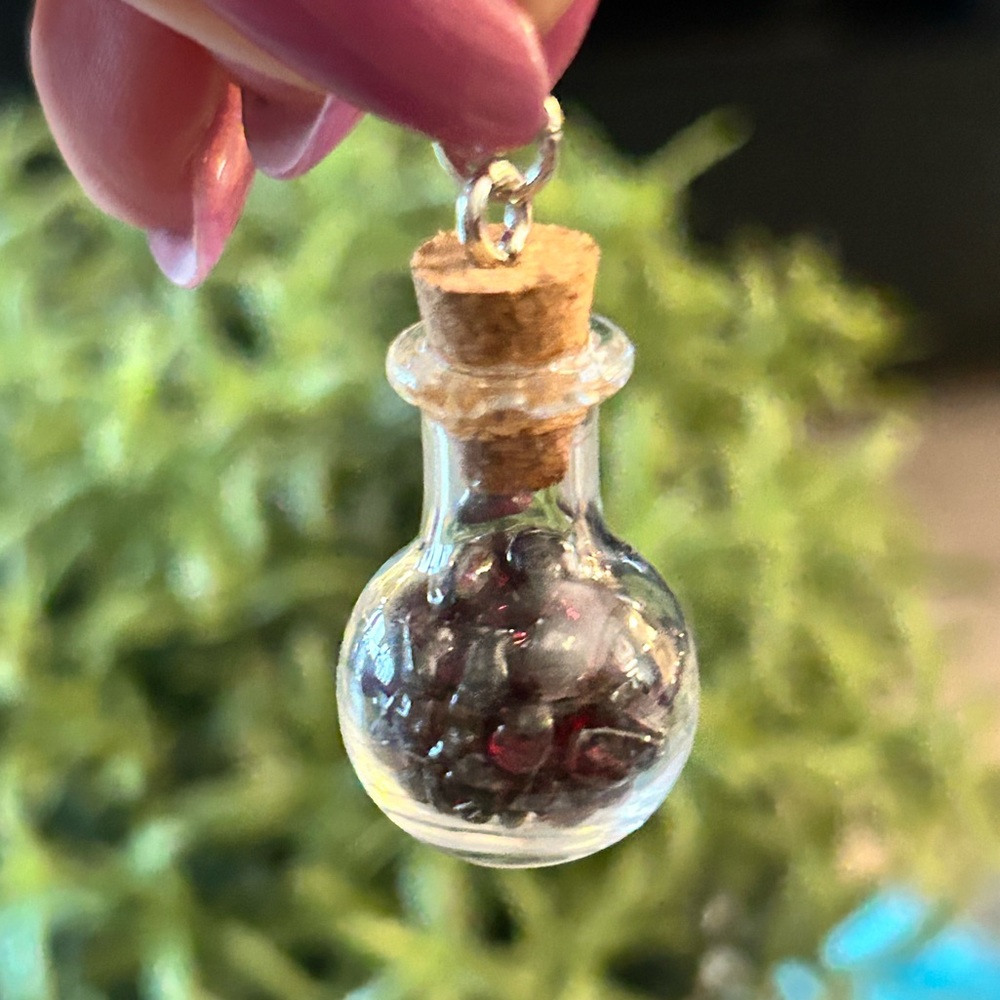 Custom Love and Protection Necklaces, made with Garnet & Selenite